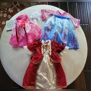 Doll Clothes Princess Costume Set - Red, Pink, Blue